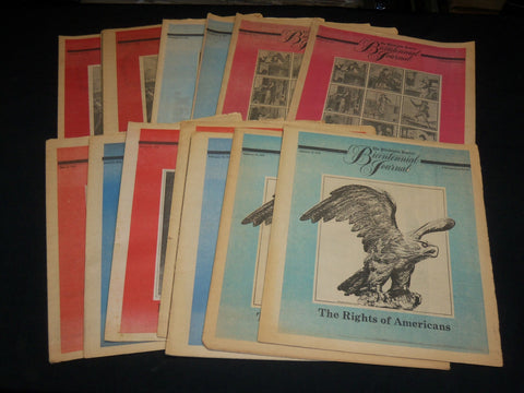 1975-1976 PHILADELPHIA INQUIRER BICENTENNIAL JOURNAL SERIES LOT OF 13 - O 218