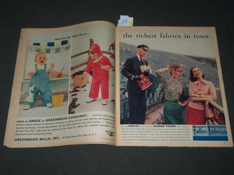 1955 JULY 17 NEW YORK TIMES MAGAZINE SECTION - EISENHOWER & DULLES - J 3035