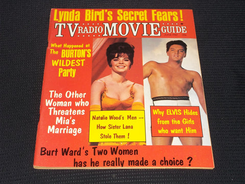 1967 JUNE TV RADIO MOVIE GUIDE MAGAZINE - NATALIE WOOD & ELVIS COVER - E 17201
