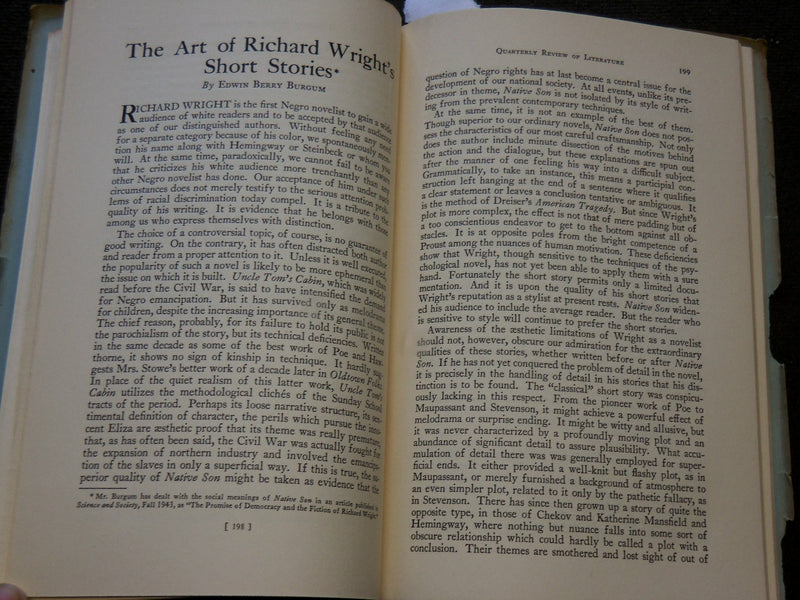 1944 SPRING QUARTERLY REVIEW OF LITERATURE MAGAZINE VOLUME 1 NO. 3 - J 6171
