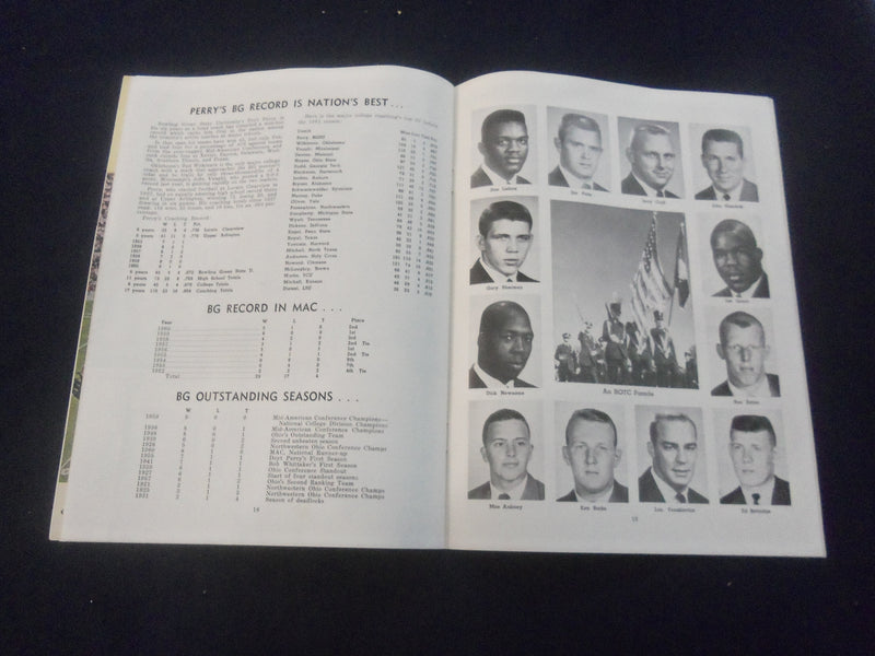 1961 SEP 30 FOOTBALL PROGRAM - BOWLING GREEN ST UNIV VS UNIV OF DAYTON- SP 9337K