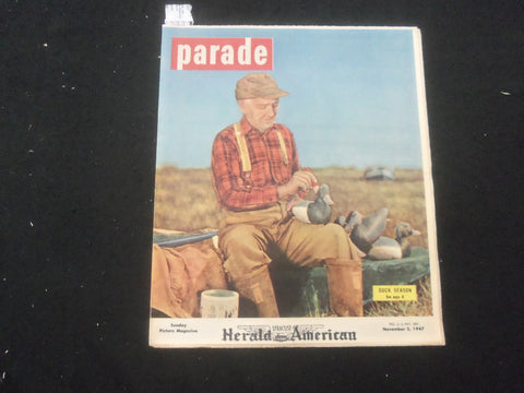 1947 NOV 2 SYRACUSE HERALD AMERICAN PARADE MAGAZINE - ELIZABETH TAYLOR - SP 886Z
