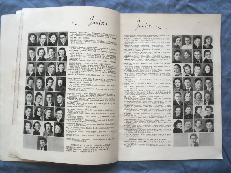 1939 PEND D'OREILLE POLSON HIGH SCHOOL YEARBOOK - POLSON, MONTANA - YB 3382