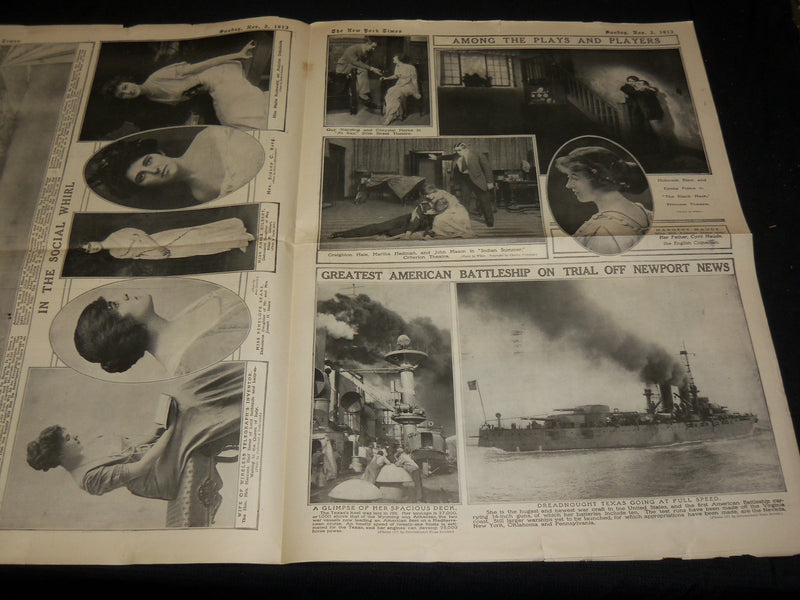 1913 NOV 2 NEW YORK TIMES PICTURE SECTION - WOMEN AT TEMPERATURE MEET - NP 5613