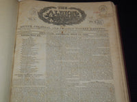 1828-1829 THE ALBION WEEKLY GAZETTE BOUND VOLUME NO. 7 - NEW YORK - R 10J