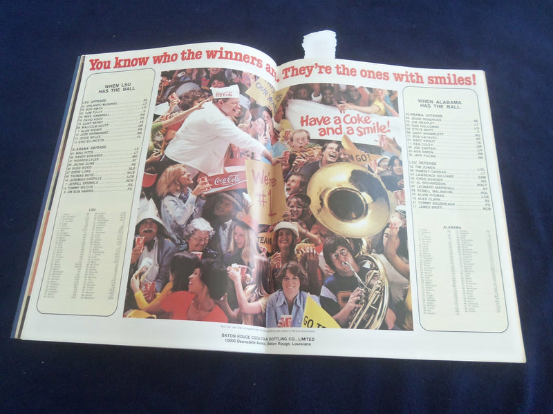 1981 SEP 5 LSU VS UNIV. ALABAMA FOOTBALL PROGRAM - LEONARD MARSHALL - ST 4452Z