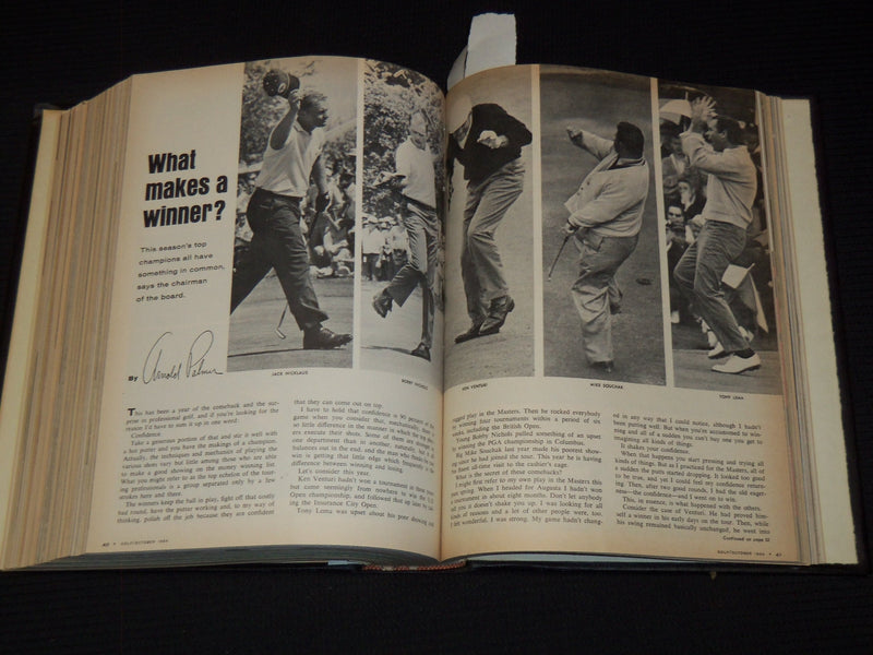 1964 JANUARY-DECEMBER GOLF MAGAZINE BOUND VOLUME - GREAT COVERS - R 425