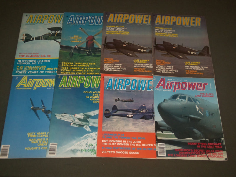 1971-1991 AIR POWER & NAVAL AVIATION MAGAZINES LOT OF 32 - NICE COVERS - O 1407