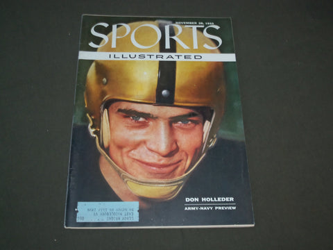 1955 NOVEMBER 28 SPORTS ILLUSTRATED MAGAZINE - DON HOLLEDER - SP 8763