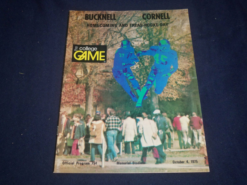 1975 OCT 4 BUCKNELL UNIVERSITY VS CORNELL UNIVERSITY FOOTBALL PROGRAM - ST 1951Z