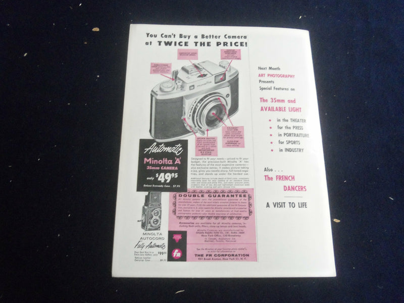 1956 FEBRUARY ART PHOTOGRAPHY MAGAZINE - NICE PHOTOGRAPHS & STORIES - SP 7492E