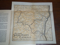 1896 RAND MCNALLY CO. HUDSON RIVER HANDY GUIDE - FOLD-OUT COLOR MAPS - K 1280