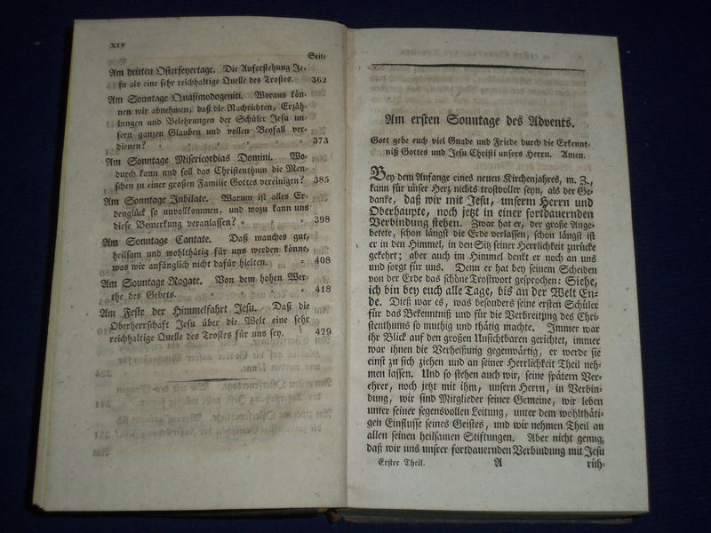 1827 PREDIGTEN SERMONS GERMAN VOLUME - GREAT INFORMATION - KD 3109