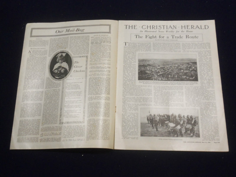 1916 MAY 31 CHRISTIAN HERALD MAGAZINE - PAINTING 'THE FIRST BIRTHDAY' - ST 6584
