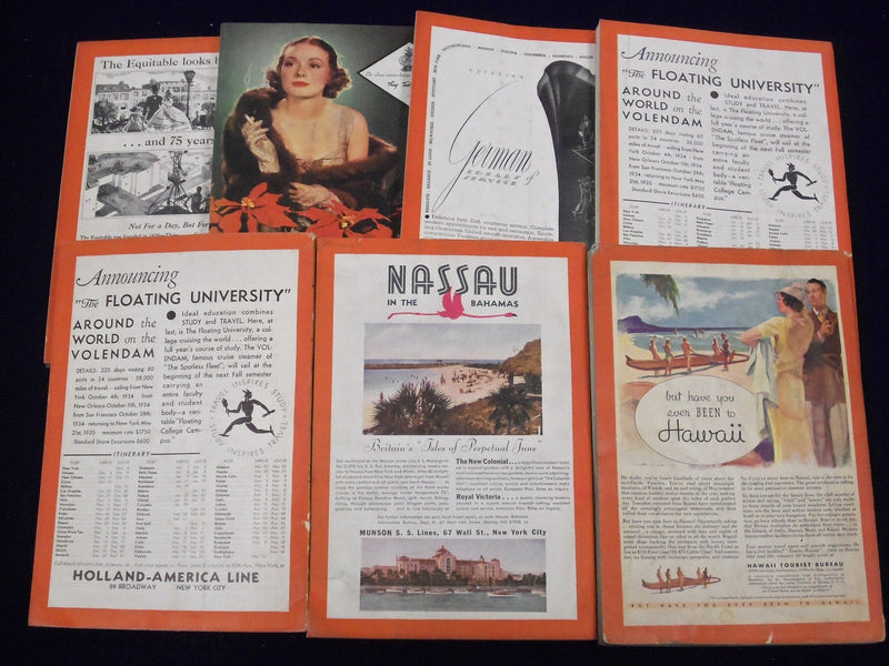 1934 HARPER'S MONTHLY MAGAZINE LOT OF 7 ISSUES - GREAT STORIES & ADS - WR 228