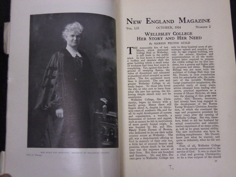 1914 NEW ENGLAND MAGAZINE LOT OF 8 ISSUES - NICE ILLUSTRATIONS & ADS - WR 607