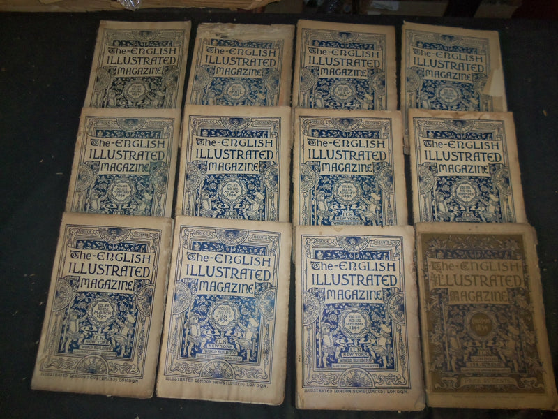 1894 THE ENGLISH ILLUSTRATED MAGAZINE - LOT OF 12 - COMPELTE YEAR - WR 1158P