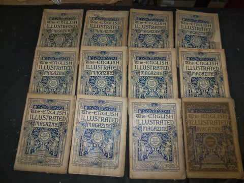 1894 THE ENGLISH ILLUSTRATED MAGAZINE - LOT OF 12 - COMPELTE YEAR - WR 1158P
