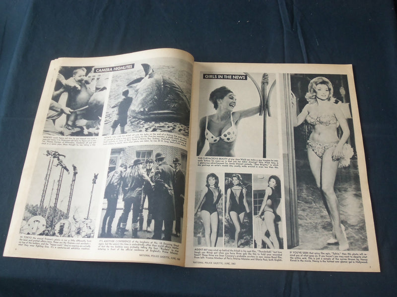 1965 JUNE THE NATIONAL POLICE GAZETTE MAGAZINE - CARROLL BAKER - B 5727