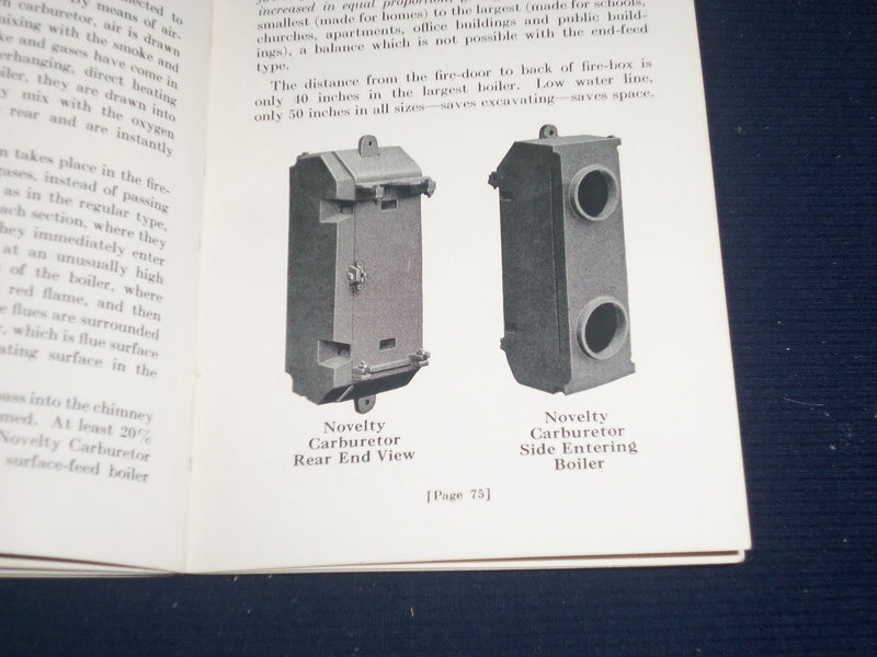 1925 ABRAM COX STOVE CO. HANDBOOK & CATALOG NO. 78 ON NOVELTY BOILERS - J 1803