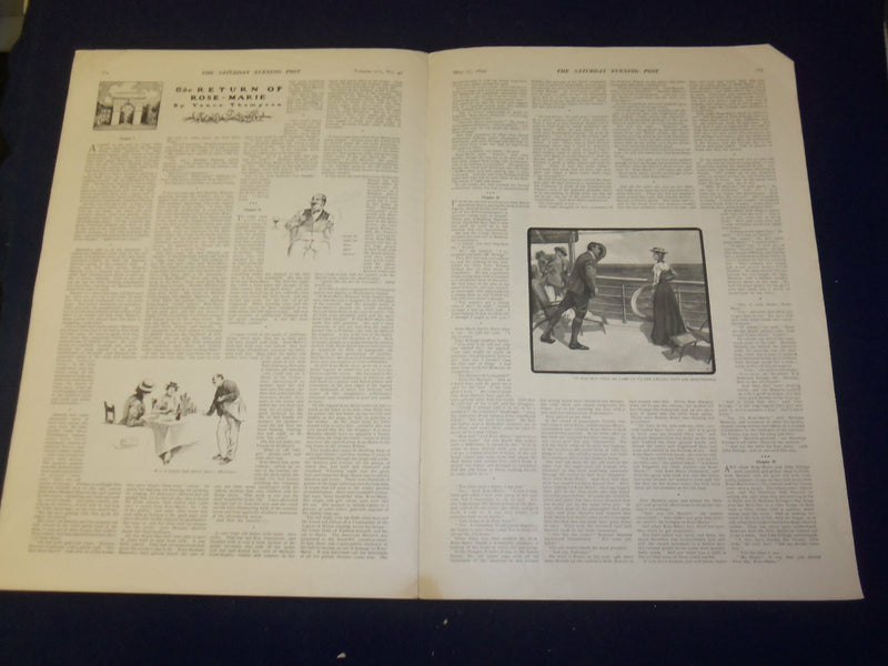 1899 MAY 27 THE SATURDAY EVENING POST MAGAZINE - NICE ILLUSTRATIONS - B 6705