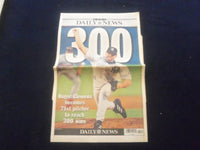 2003 JUNE 14 NEW YORK DAILY NEWS NEWSPAPER - ROGER CLEMENS 300TH WIN - NP 6061