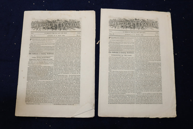 1862-1863 THE CULTIVATOR NEWSPAPER - LOT OF 16 - NP 8865
