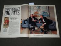 1989 APRIL 9 NEW YORK TIMES MAGAZINE SECTION - PHIL MORRIS'S BIG BITE - J 3112