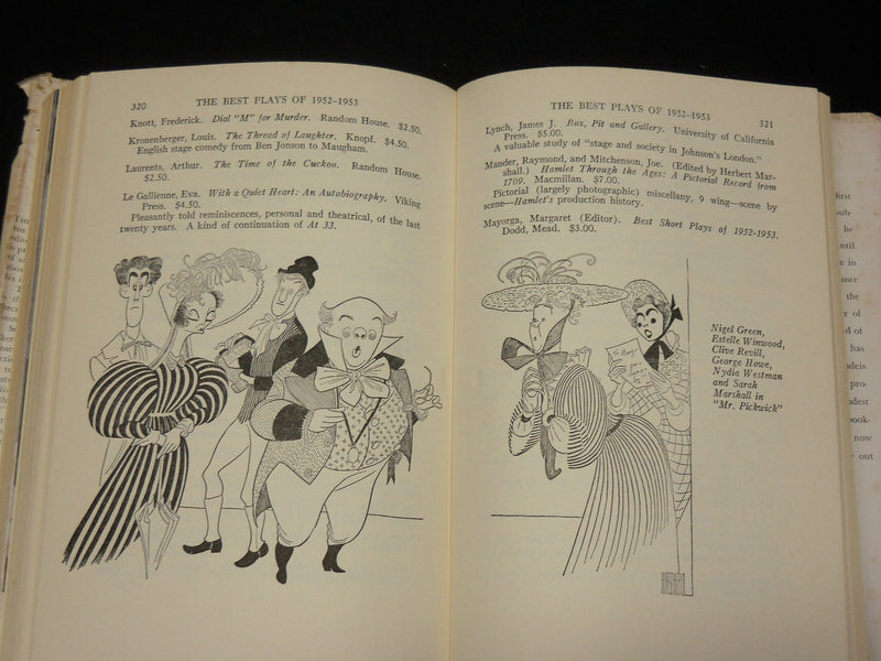1953 BURNS MANTLE YEARBOOK THE BEST PLAYS 1952-1953 HARDCOVER BOOK - KD 6505