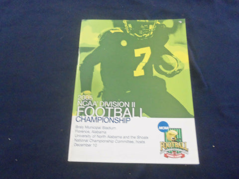 2005 DEC 10 NCAA II CHAMPIONSHIP PROGRAM - GRAND VALLEY VS NW MISSOURI - ST 658Y