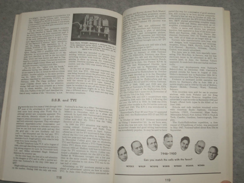1981 FIFTY YEARS OF A.R.R.L. - 1ST EDITION, 3RD PRINTING - J 6344