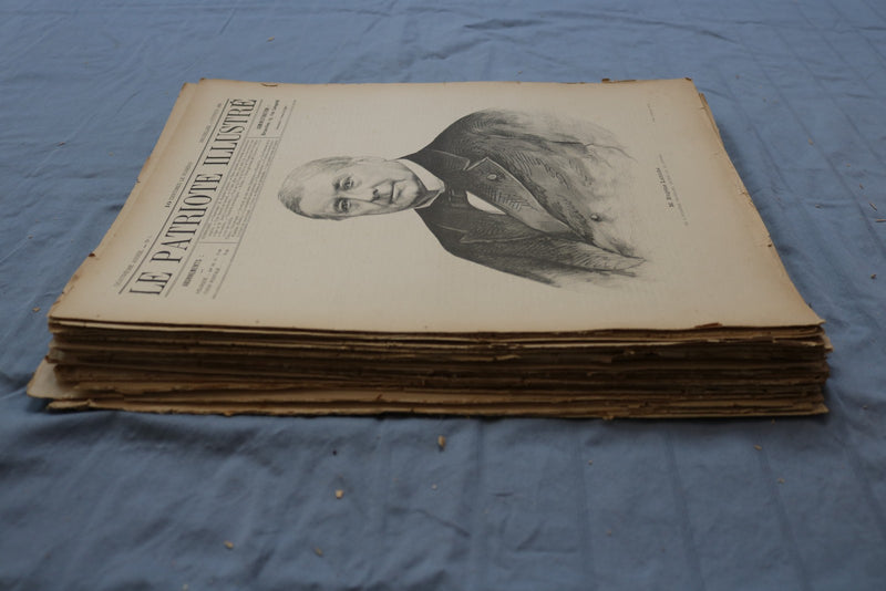 1888-1913 LE PATRIOTE ILLUSTRE MAGAZINE - FRENCH - LOT OF 40 - O 3848
