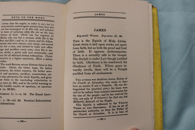 1950'S KEYS TO THE WORD HARDCOVER BOOK BY A. T. PIERSON - KD 9634