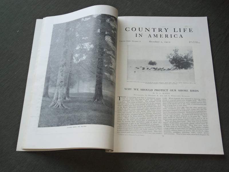 1912 OCTOBER 1 COUNTRY LIFE IN AMERICA MAGAZINE - GREAT COVER & ADS - F 489