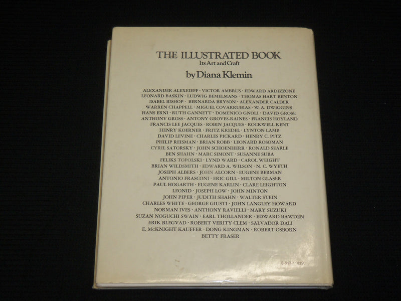 1970 THE ILLUSTRATED BOOK ITS ART & CRAFT HARDCOVER BY DIANNA KLEMIN - R 728C