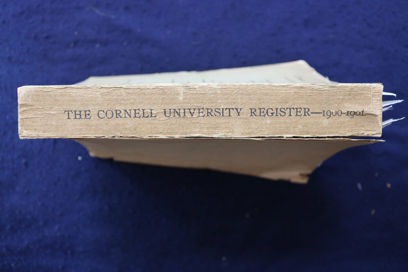 1900-1901 CORNELL UNIVERSITY REGISTER AND MAP - SOFTCOVER BOOK - K 823
