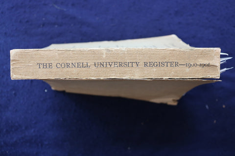 1900-1901 CORNELL UNIVERSITY REGISTER AND MAP - SOFTCOVER BOOK - K 823
