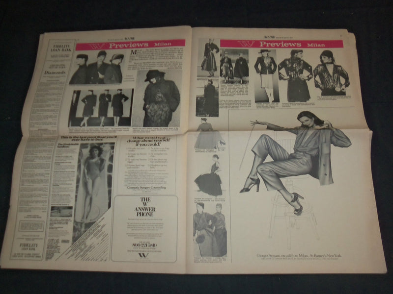 1979 MARCH 30-APRIL 6 W MAGAZINE - GREAT STORIES, PHOTOS & ADS - NP 3351