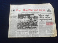 1994 AUG 25 CAPE MAY STAR AND WAVE NEWSPAPER-WHERE ARE STOLEN BICYCLES?- NP 6114