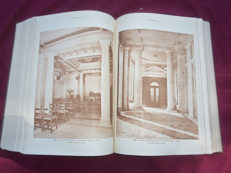 1927 JAN-JUNE THE BUILDER U. K. MAGAZINE BOUND VOLUME - FOLD OUTS- C 57