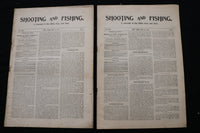1901 SHOOTING AND FISHING MAGAZINE - LOT OF 19 - O 3696