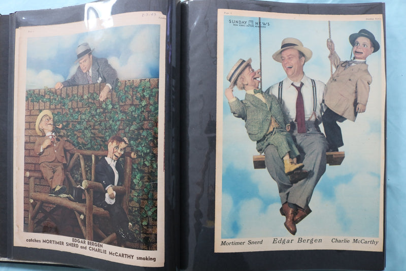 MOVIE STAR MAGAZINE PHOTOS SCRAPBOOK - EDGAR BERGEN - RAY MILLAND - #14