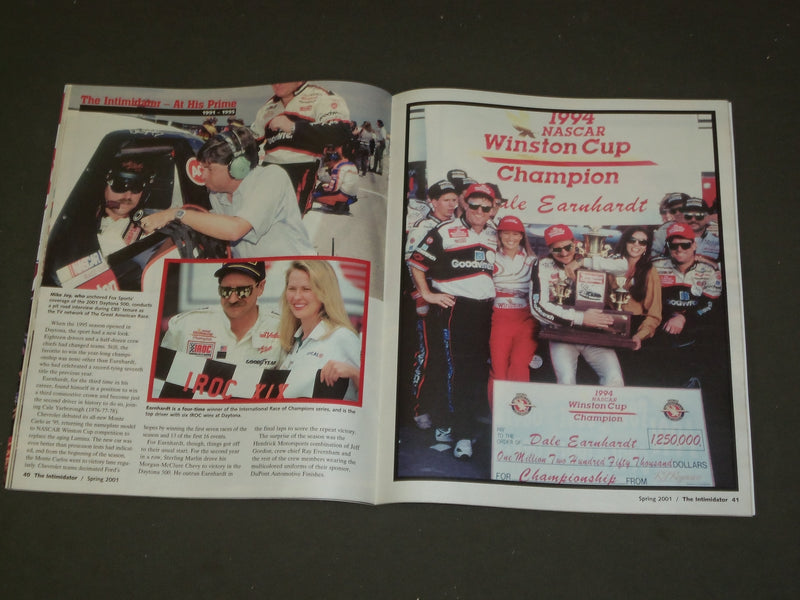 2001 SPRING AN AMERICAN HERO - DALE EARNHARDT COVER - B 4020