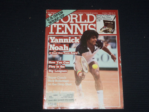 1983 OCTOBER WORLD TENNIS MAGAZINE - YANNICK NOAH COVER - ST 1004O
