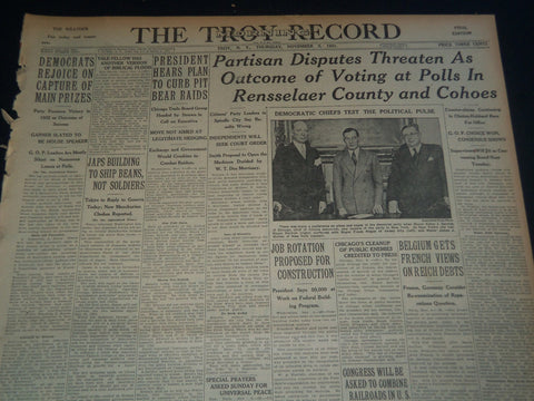 1931 NOV 5 TROY MORNING RECORD - DISPUTES AT POLLS IN RENSSELAER - NT 7488