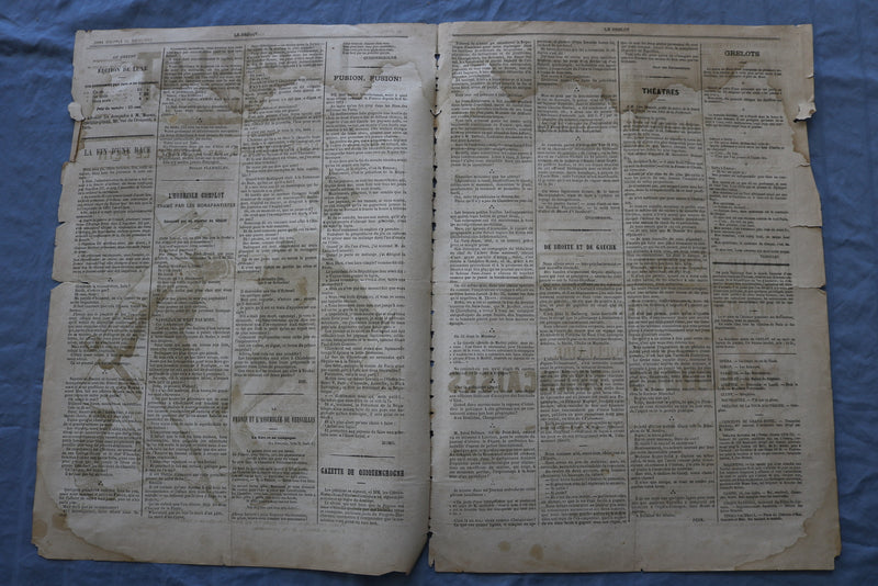1873 JANUARY 26 LE GRELOT NEWSPAPER - ENTRE CONSERVATEURS - FRENCH - NP 8610
