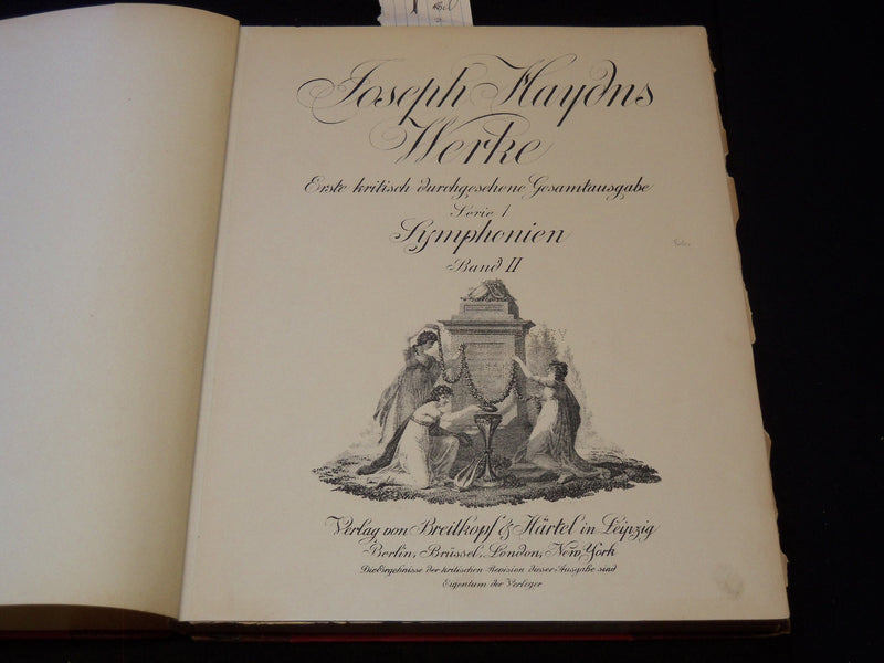 1900'S JOSEPH HAYDN WERKE BOUND VOLUMES LOT OF 7 - GERMAN - KD 985D