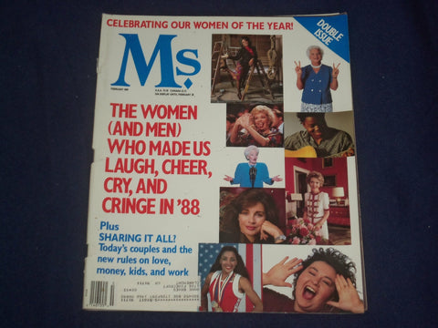 1989 FEBRUARY MS. MAGAZINE - CELEBRATING OUR WOMEN OF THE YEAR! - ST 6053