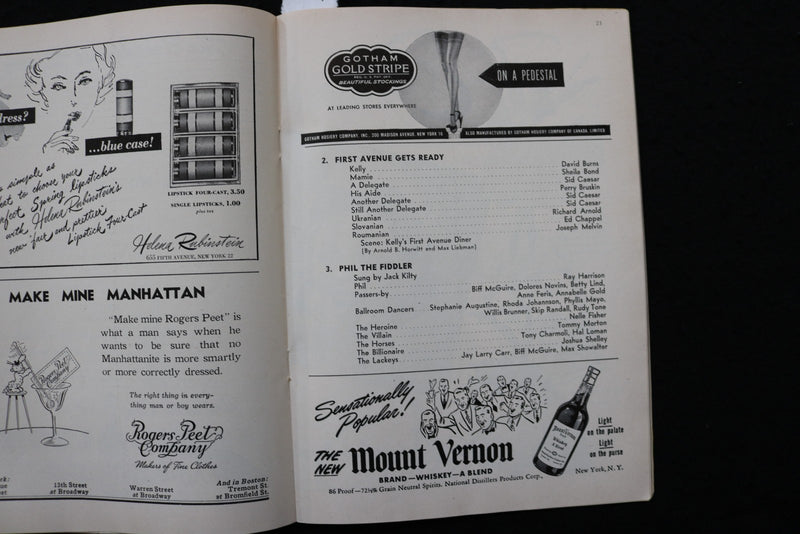 1948 MAKE MINE MANHATTAN PROGRAM - THE PLAYBILL - SID CAESAR - K 3047