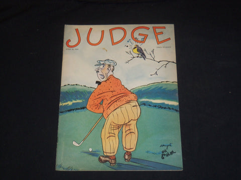 1931 APRIL 25 JUDGE MAGAZINE - GOLFER WITH SINGING BIRD - ST 5679